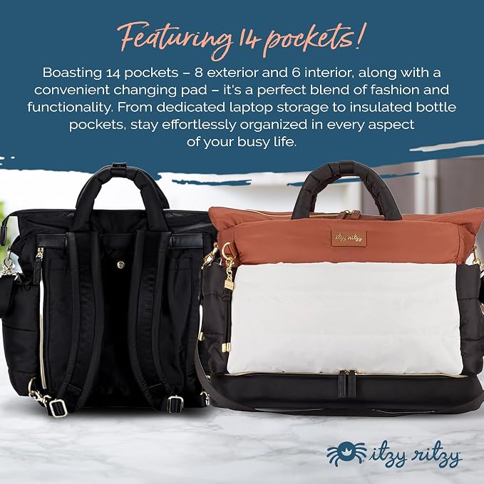 Itzy Ritzy Dream Convertible Diaper Bag Tote Backpack - Image 3