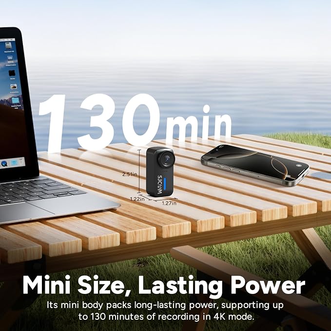 SJCAM C110Plus Magnetic Combo, 4K POV Pocket Action Camera, 170° FOV Video - Image 4