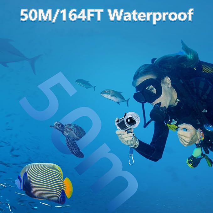 Invisible Dive Case Compatible for Insta360 X4 Dive Housing Case 50m 164ft - Image 3