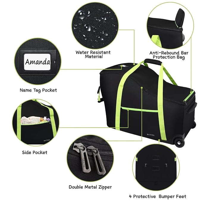 Baby Car Seat Travel Bag Fit Chicco Keyfit 35 and Anti-rebound Bar Base - Image 5