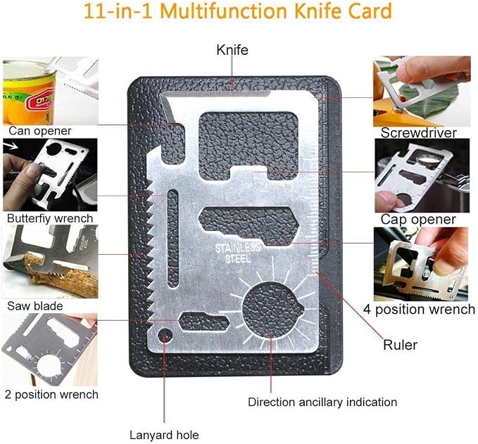 XUANLAN Emergency Survival Kit 13 in 1, Outdoor Survival Gear Tool - Image 7