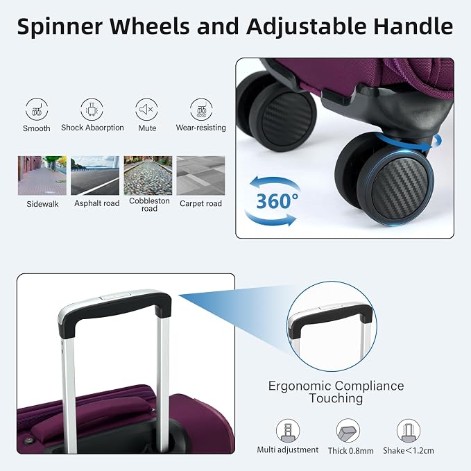 16 Inch Underseat Carry On Luggage - Image 6
