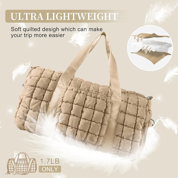 Quilted Travel Duffle Bag Gym Bag - Image 8