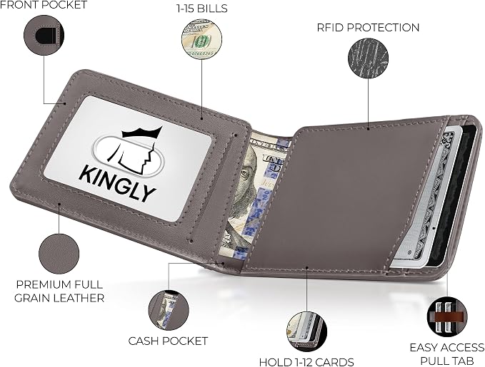 Kingly Cash Pocket Slim Wallet for Men - Image 2