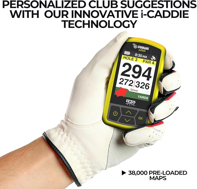 Izzo Swami 6000 Handheld Golf GPS Water-Resistant Color Display - Image 2
