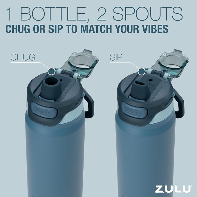 ZULU Powerfill Pro 24oz Stainless Steel Water Bottle - Image 8
