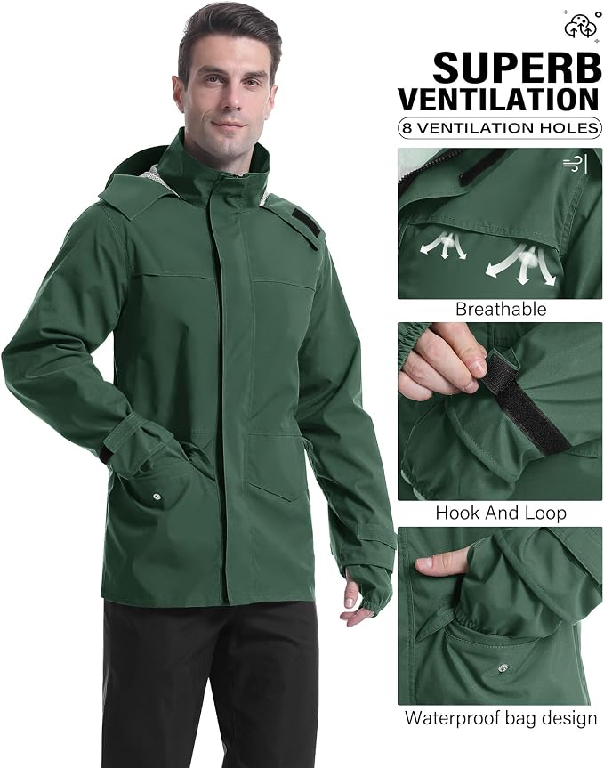 iCreek Rain Suit Waterproof Jacket - Image 2