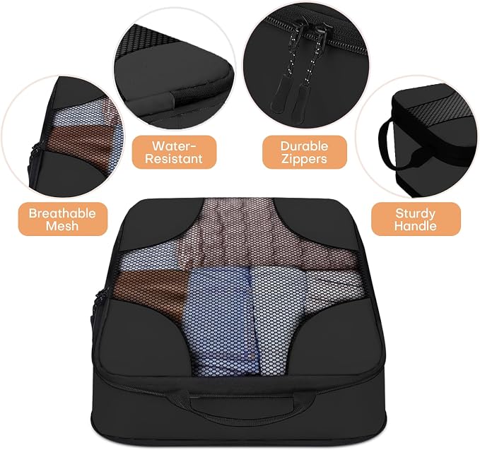 6 Set Compression Packing Cubes Bags - Image 5