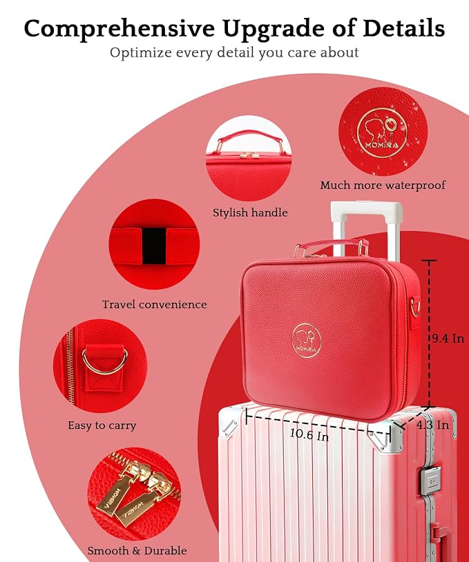MOMIRA Travel Makeup Bag Cosmetic Bag - Image 4
