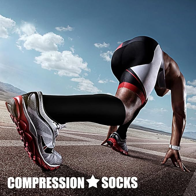 CHARMKING Compression Socks for Women & Men Circulation 15-20 mmHg is Best - Image 3