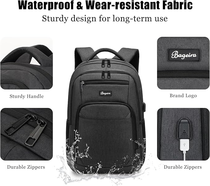 17.3 Inch Laptop Backpack, School Backpacks - Image 4
