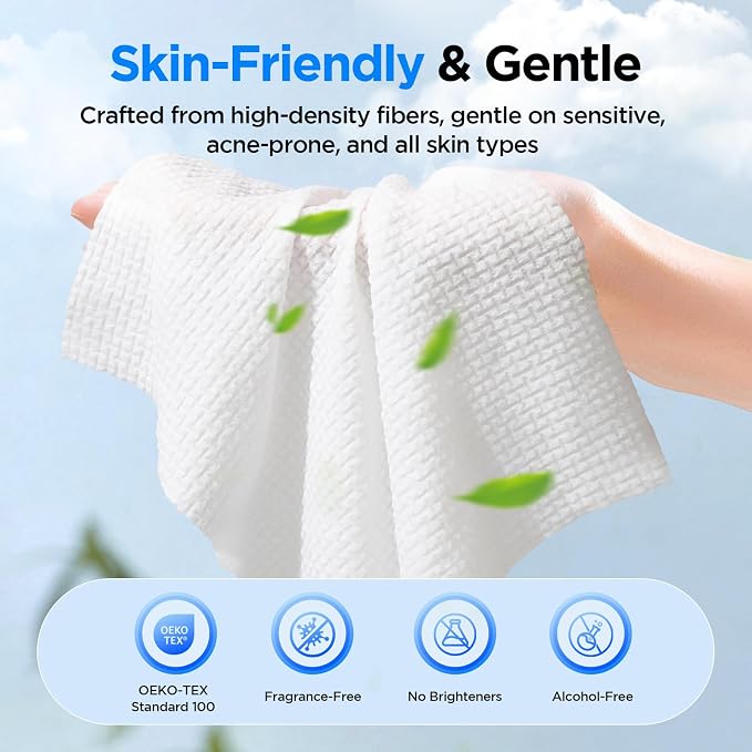 ITO Disposable Face Towel, Ultra-Soft 1-Second Quick-Dry Face Towels, Gentle - Image 5