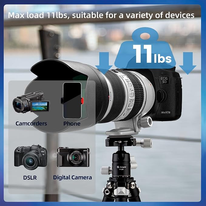 Fotopro Carbon Fiber Mini Tripod Lightweight Compact Travel Tripod - Image 5