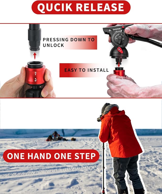 IFOOTAGE 71”Carbon Fiber Monopod - Image 5