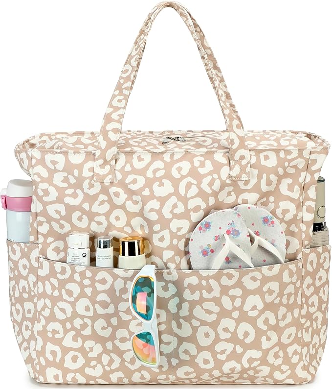 LEDAOU Beach Bag Waterproof Sandproof Women Tote Bag Pool Bag by LEDAOU