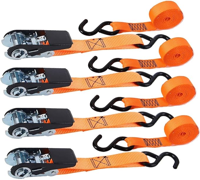 XSTRAP STANDARD Ratchet Tie Down Straps 4 Pk 10 Ft- 300 Lbs Load Cap- 900 Lbs - Image 2