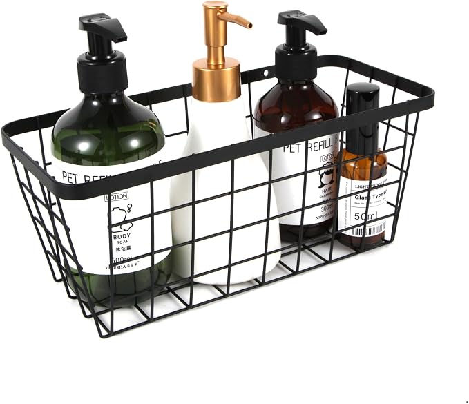 4 set Hanging Wall Basket Organizer, Over the Cabinet Door Wire Baskets - Image 2