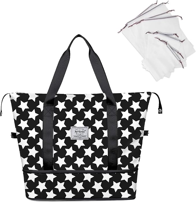 NPBAG Women Travel Duffel, Gym Workout Overnight Bag, Mommy Hospital Bag by NPBAG