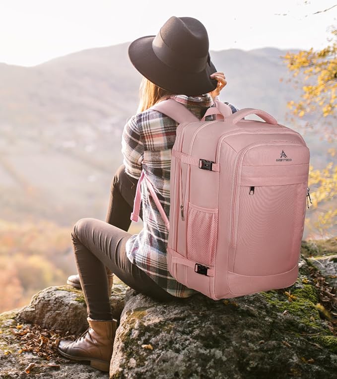 Travel Laptop Backpack for Women, 50L Expandable Extra Large Backpack, Carry On - Image 9