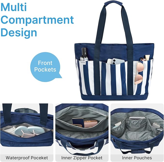 G4Free Beach Bag, Waterproof Beach Tote Pool Bags - Image 5