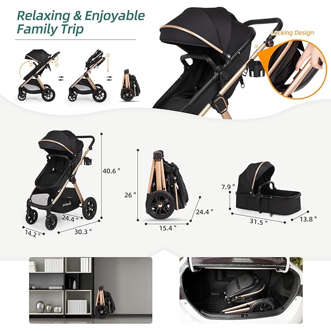 6-in-1 Convertible Baby Stroller - Image 7