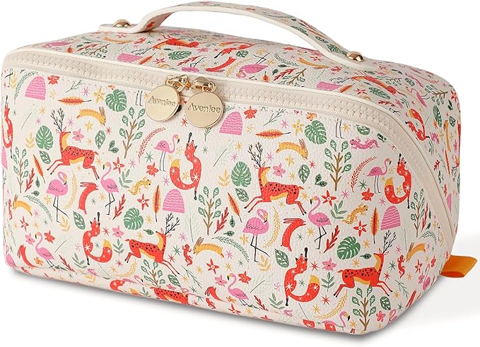 Aveniee Travel Makeup Bag for Women, Large Cosmetic Organizer by Aveniee