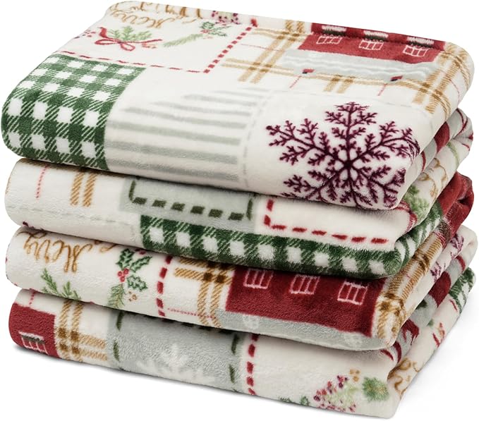 PHF Printed Fleece Blanket King Size, No Shed No Pilling Ultra Soft Plush Cozy by PHF