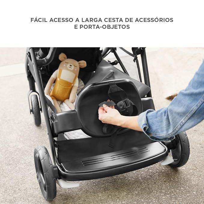 Graco Ready2Grow LX 2.0 Double Stroller Features Bench Seat and Standing - Image 8