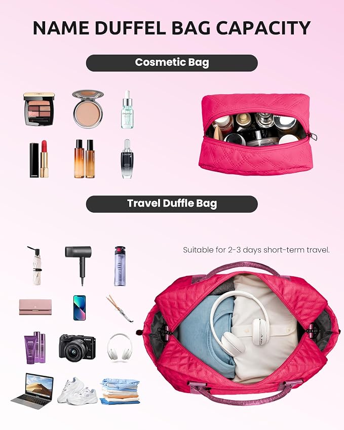 Monogrammed Gifts for Woman, Stuff for Teen Girls-Initial Travel Bag - Image 4