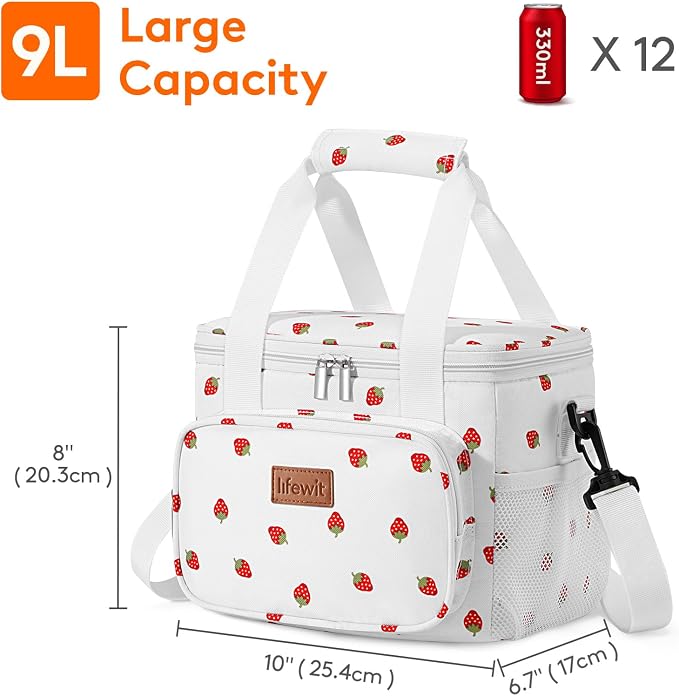 Lifewit Medium Lunch Bag Insulated Lunch Box Soft Cooler Cooling Tote - Image 3