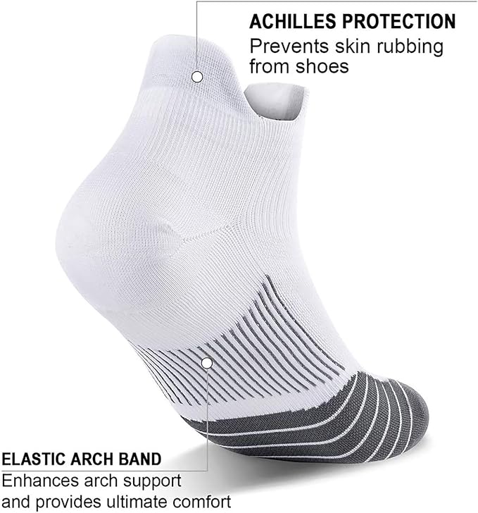 PAPLUS Ankle Compression Sock for Men and Women 2/4/6 Pairs, Low Cut - Image 4