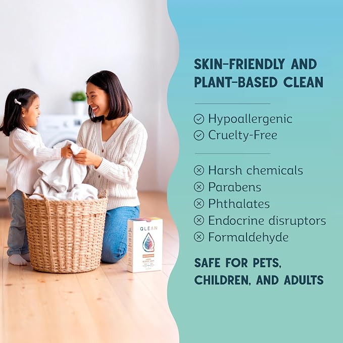 QLEAN Laundry Detergent Sheets – Travel-Friendly, HE & Standard Washer Safe - Image 4