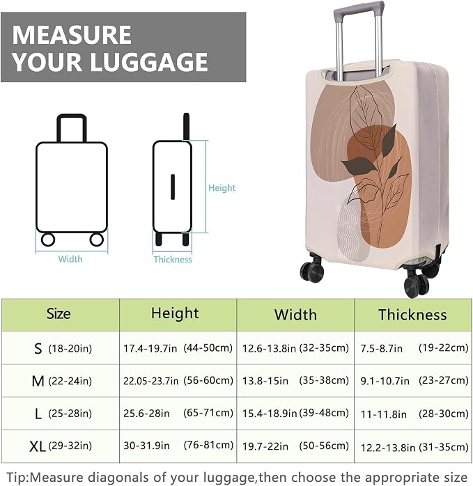 Travel Luggage Cover Suitcase Protector Fits 18-32 Inch Wheel Covers - Image 6