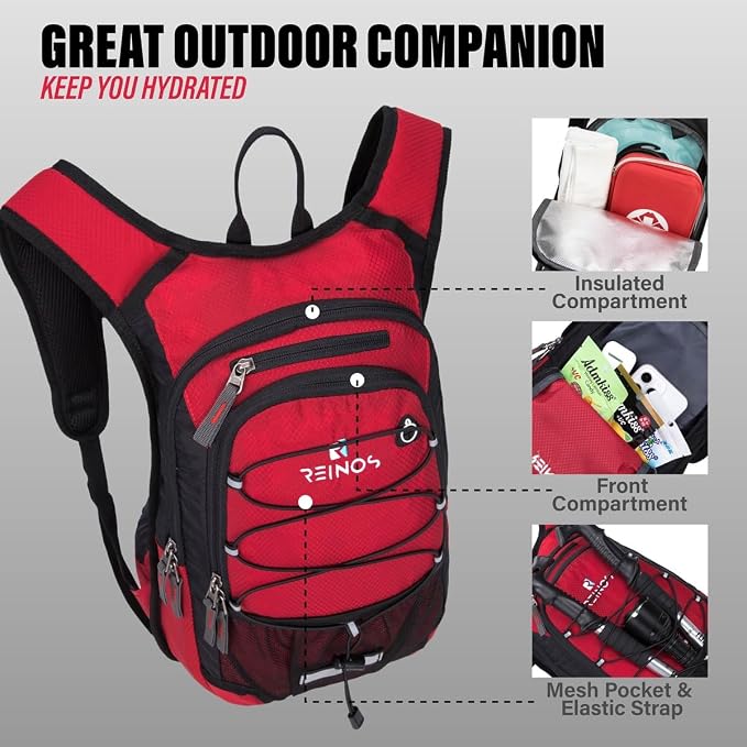 Hydration Pack Backpack with 3L Water Bladder - Image 3
