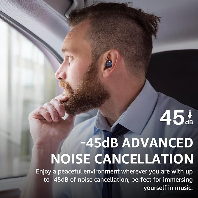 TOZO NC9 Hybrid Active Noise Cancelling Wireless Earbuds, 6 Mics ENC Clear Call - Image 3