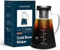OVALWARE Airtight Cold Brew Iced Coffee Maker Pitcher and Tea Infuser by Ovalware
