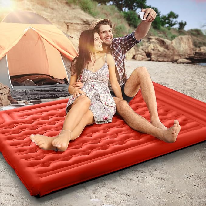 Double Sleeping Pad Camping, Self Inflating 6'' Extra-Thick 2 Person Pillow - Image 9