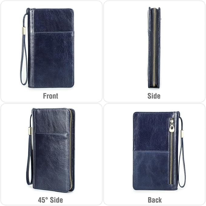 Top Grain Leather Travel Passport Wallet Holder - Image 7