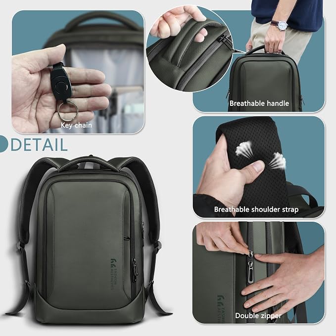 hk Laptop Backpack for Men - Image 6
