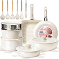 KIKCOIN Ceramic Nonstick Pots and Pans Set by Kikcoin