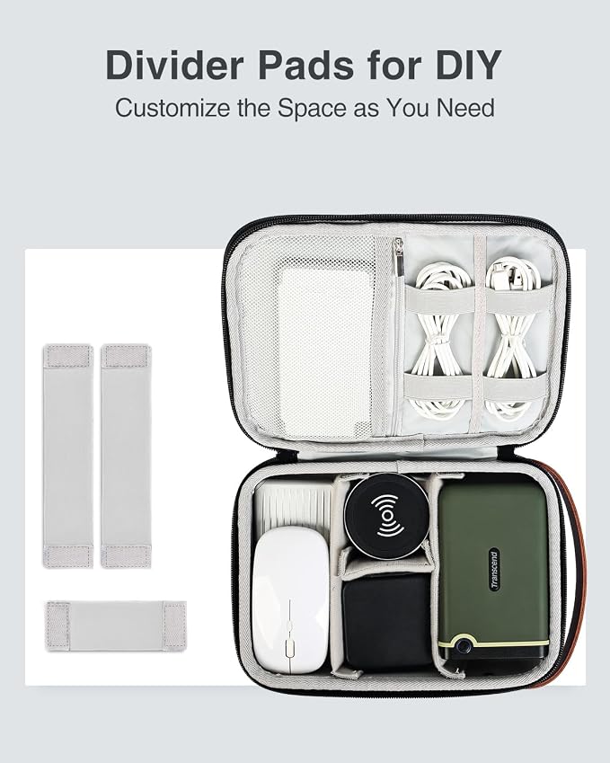 Luxtude Electronics Organizer Travel Case, Tech Organizers Travel Case - Image 6