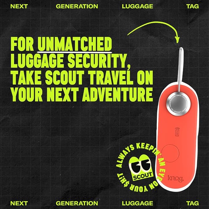 Knog Scout iOS Smart Tag, Tracker & 85d Alarm– Rechargeable Luggage Tag - Image 8