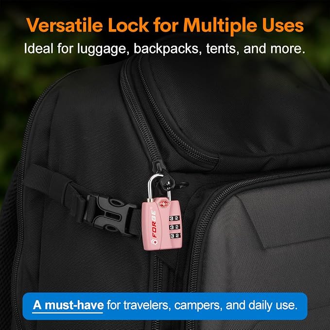 Forge Luggage Locks TSA Approved Luggage Locks, Small TSA Locks - Image 5