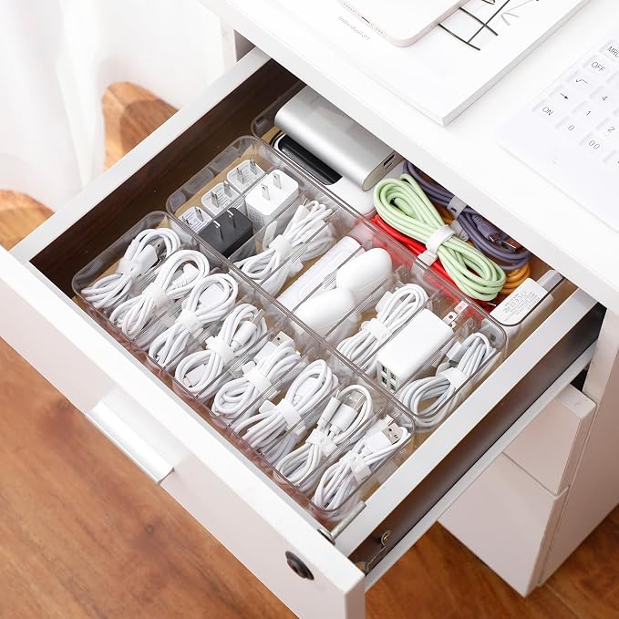 Yesesion 2 Pack Plastic Cable Management Box - Image 2