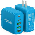 2-Pack USB C Wall Charger Block, 50W 5-Port C Charger Fast Charging Block PD by CSODINCE