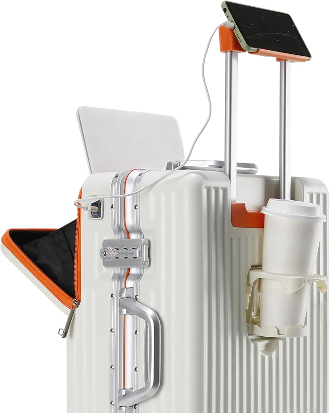 Hard Shell Luggage 20 Inch Travel Luggage, PC+ABS Aluminum Frame, Lightweight - Image 2