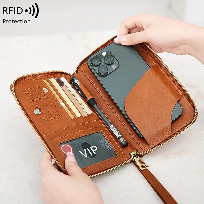 Multi-Function RFID Travel Passport Wallet - Image 2
