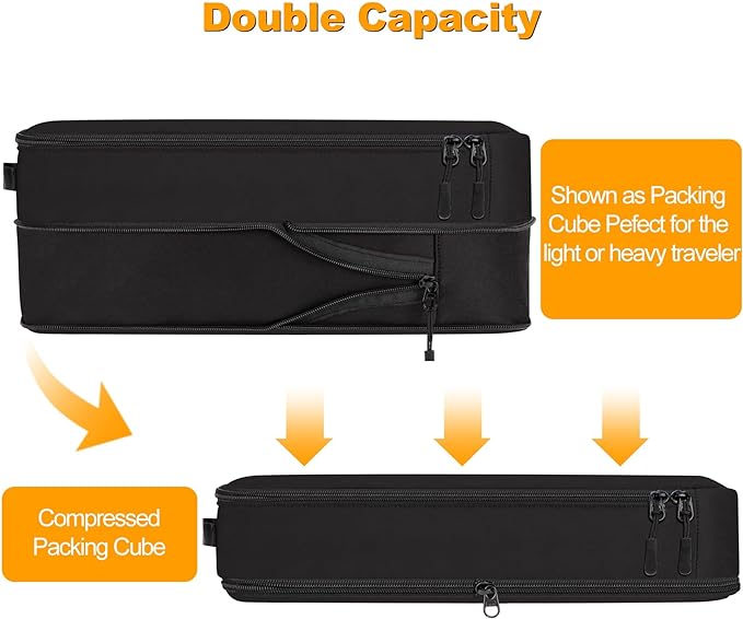 8 Set Compression Packing Cubes - Image 4