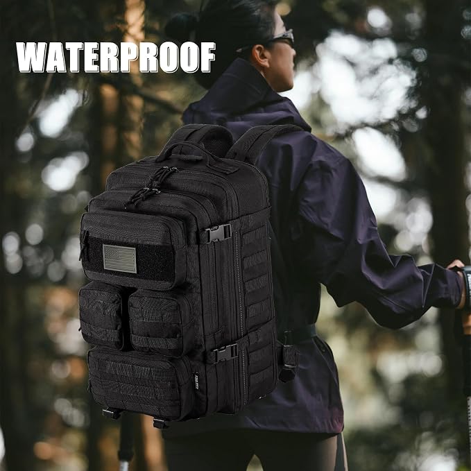 Tactical Backpack for Men, 40/50L Expandable Military Backpack, Waterproof - Image 6
