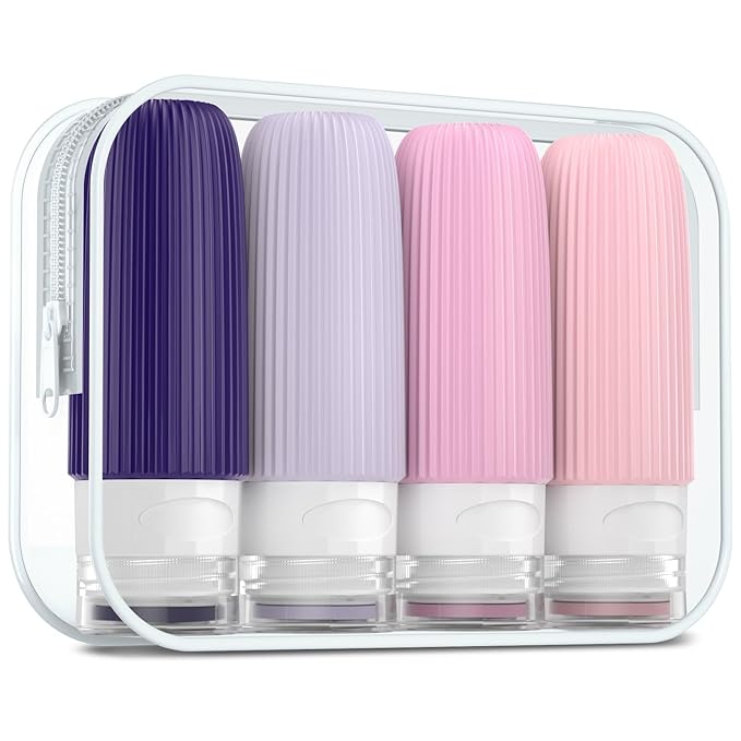 Travel Bottles for Toiletries, Tsa Approved 2oz Travel Bottles, BPA Free Leak by Mrsdry